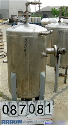 Used: tank, 75 gallon, 316 stainless steel, vertical. 2