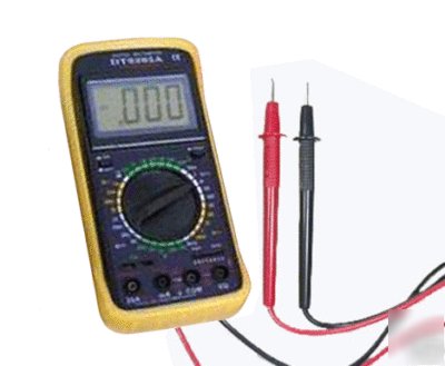 Ac/dc digital multimeter ohm voltage capacitor tester