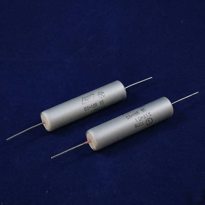 1 pc. 1 ohm 10W 1% tubular ceramic resistor bargain
