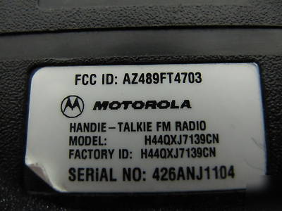 10 motorola saber handheld radios handie-talkies fm m