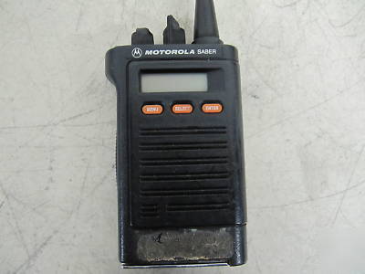 10 motorola saber handheld radios handie-talkies fm m