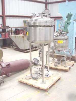 35 gallon stainless steel reactor tank mixer w controls