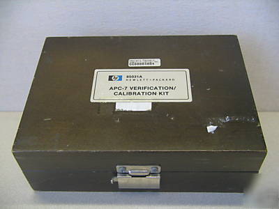 Agilent 85031A apc 7 & verification/calibration kit