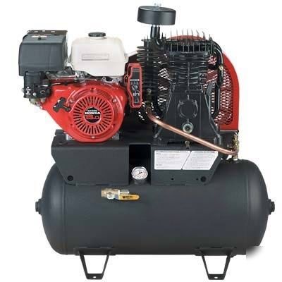 Air compressor coml - 30 gal - 13 hp honda - elec start