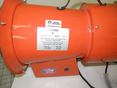 Allegro sc axial blower with canister