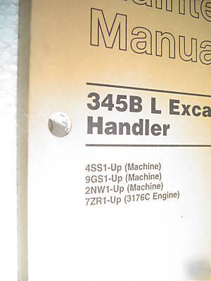 Caterpillar 345B l exc. & 345B mat. handler o&m manual