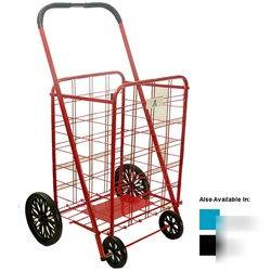 Extra large heavy duty shopping grocery cart royal blue