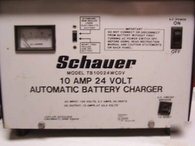 Schauer model TB10024WCDV 24 v 10 amp battery charger