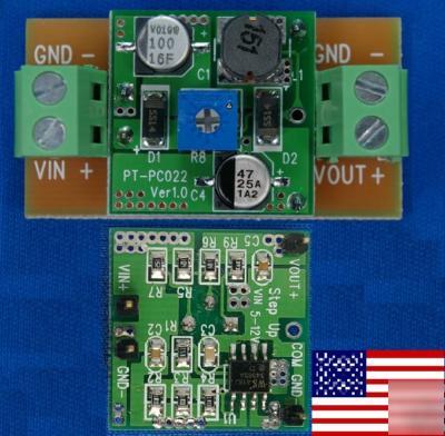 Step-up MC34063 based switching regulator adapter usa