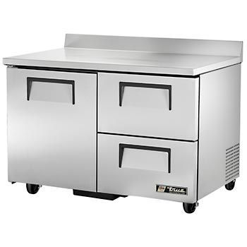 True twt-48D-2 worktop refrigerator 2 drawers 48