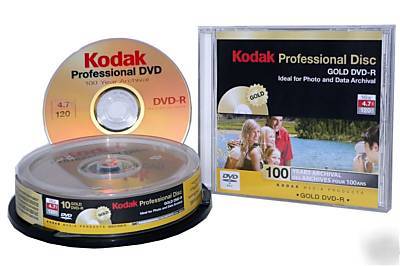 Kodak dvd-r gold archival 100 year 10PACK spindle