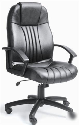 New B7641 black leather plus managers office desk chair