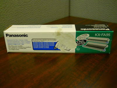 Genuine panasonic fax film kx-FA55 2 pk. - 