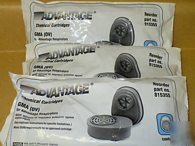 New 6 msa advantageÂ® 200 ls respirator cartridges