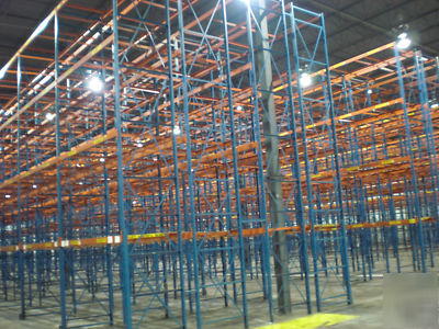 Used frazier structural pallet rack 22' tall 42
