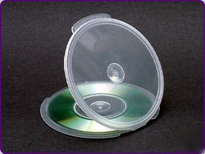 300 pack 5MM clear clam shell cd dvd r storage case c