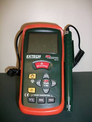 Extech RH101 humidity meter and infrared thermometer