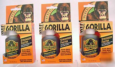 Gorilla glue original formula 3 pack 2OZ bottles