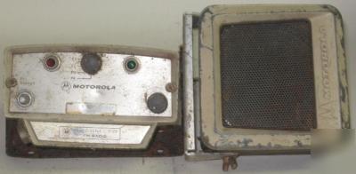 Motorola mocom 70 or motrac control head with speaker.