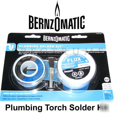 New bernzomatic SSW300PK plumbing torch solder kit
