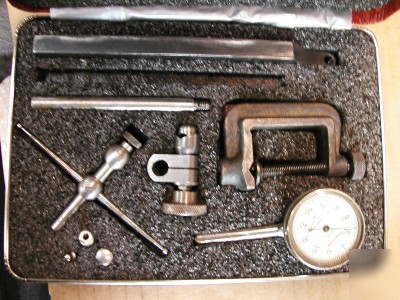 Starrett 196 dial indicator set, back plunger machinist