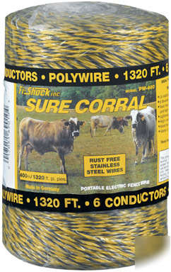 New fi-shock electric fence poly wire 1320' 71645