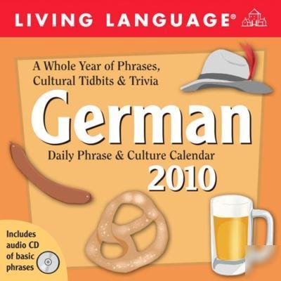 2010 german phrase & culture desk box daily calendar