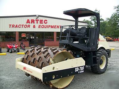 2006 ingersoll rand SD70F tf vibratory compactor roller