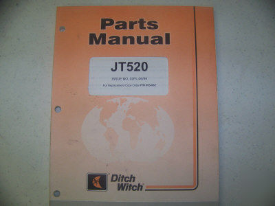 JT520 ditch witch directional drill parts manual