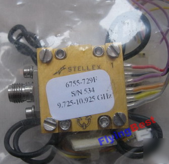 Stellex mini yig oscillator 9.725-10.925 ghz tunable