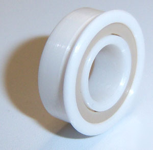 FR188-2RS full ceramic flanged bearing 1/4