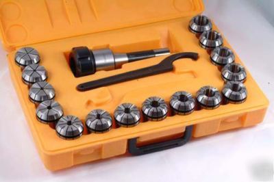 New 17PC er-40 spring collets and MT3 chuck set- 