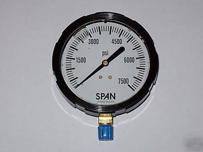 Span liquid filled 0-7500 psi gauge part # LFS314
