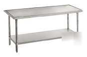 Stainless steel work table - 48IN x 60IN