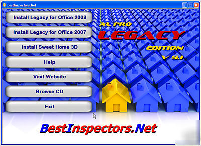 2009 inspector's home inspection report software XLPL9