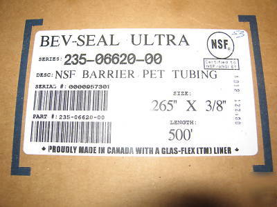 Bev-seal ultra series 235 beer beverage tubing 1/4