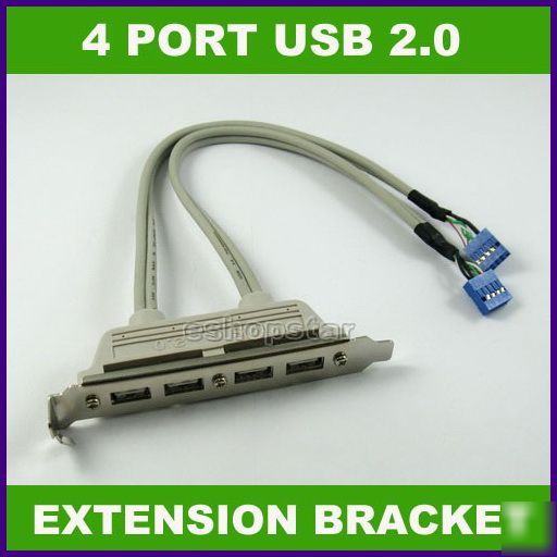 New dual ports usb 2.0 header mother board cable for pc