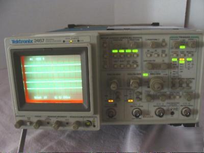 Tektronix 2467 350 mhz oscilloscope w/options & manuals