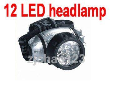 12 led headlight sport flashlight torch light head lamp