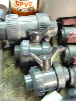51PC lot pvc plumbing ball & check valves & fittings 