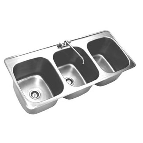 Eagle cdi-14-16-9.5-3 drop in sink, three compartments,