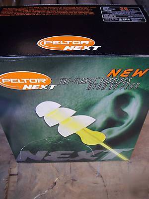 New peltor P3000 tri flange ear plugs, corded - box/100