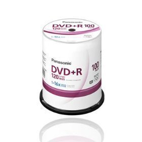 Panasonic dvd+r 4.7GB dvd dicsc on 16X - spindle 100