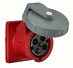  : hubbell 3P4W 60A 250V pin & sleeve receptacle