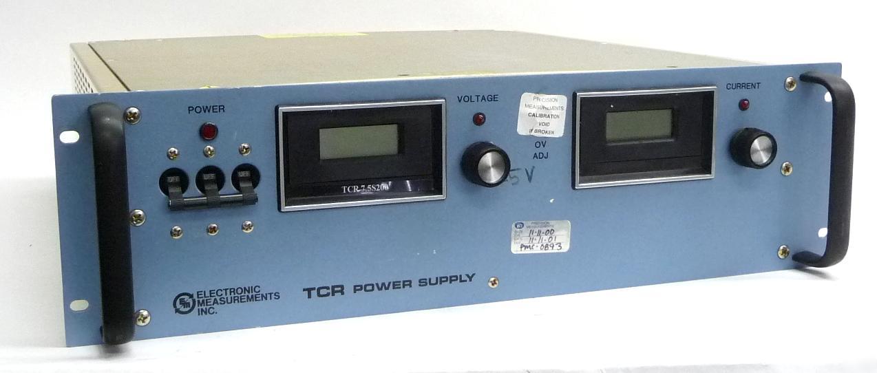 Emi tcr 7.5S200-2-d-ov dc power supply 0-7.5V 0-200A