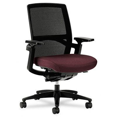 F3 series ilira stretch-back work chair wine upholstery