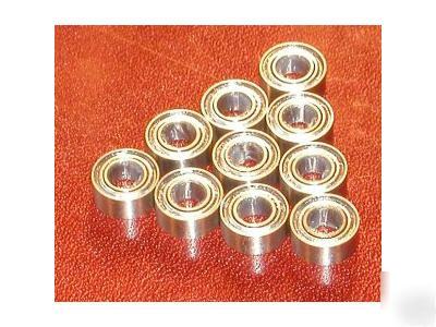 10 miniature ball bearings R144 zz 1/8
