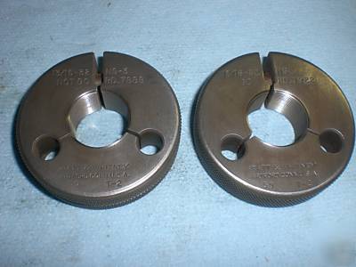 13/16 - 32 n.s. ns thread ring gages go no go usa rings