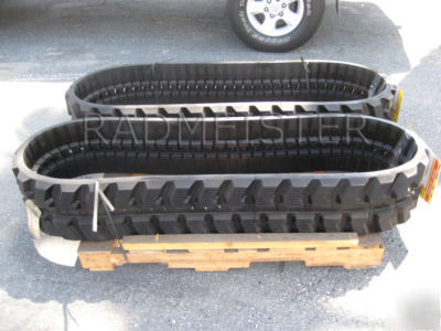 A set of 2 rubber tracks for takeuchi, caterpillar, ihi