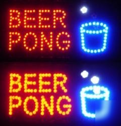 Beer pong led neon sign and light college home bar 